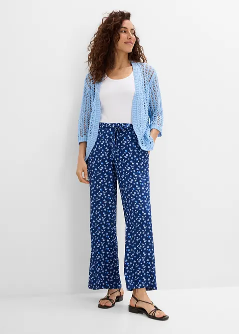 Cardigan traforato con paillettes, bonprix