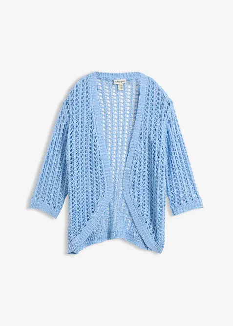 Cardigan traforato con paillettes, bonprix