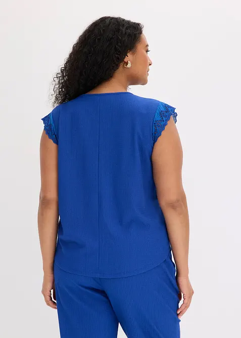 Top in cr&ecirc;pe operato, bonprix