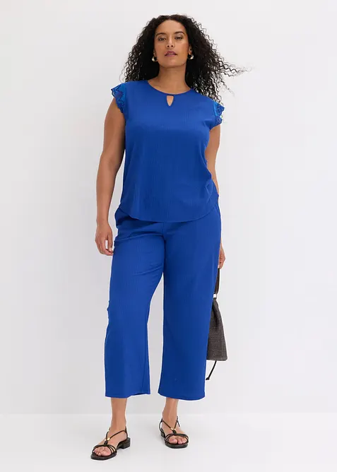 Top in cr&ecirc;pe operato, bonprix
