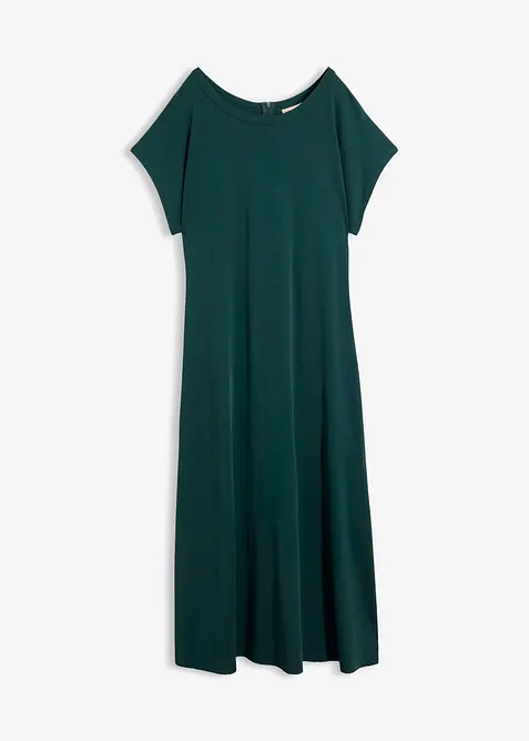 Abito midi in misto viscosa morbido, bonprix