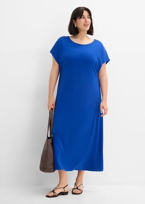Abito midi in misto viscosa morbido, bonprix