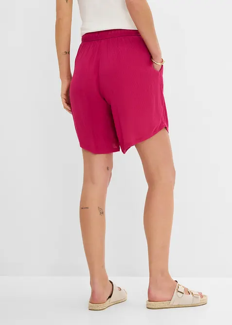 Shorts con elastico in vita in viscosa operata, bonprix