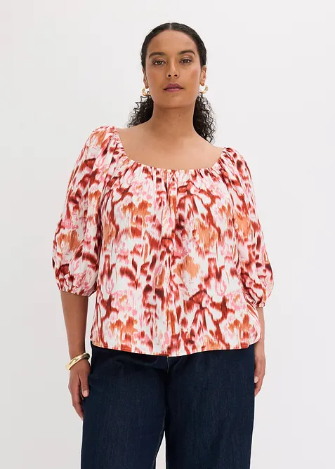 Blusa in misto viscosa fine, bonprix