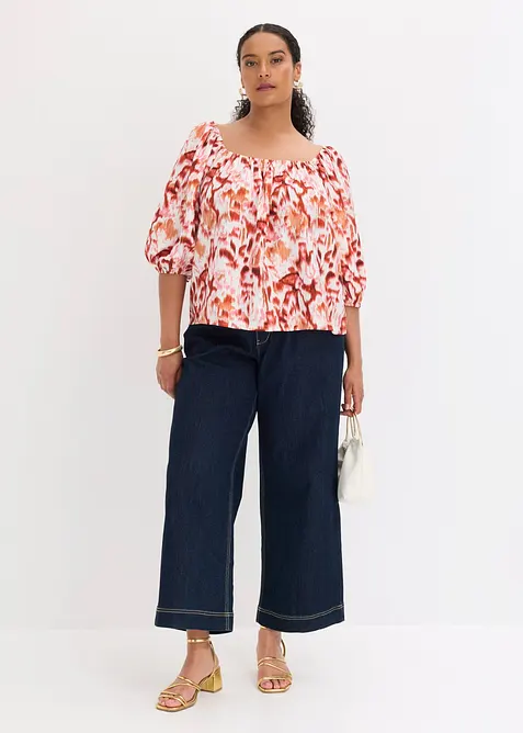 Blusa in misto viscosa fine, bonprix