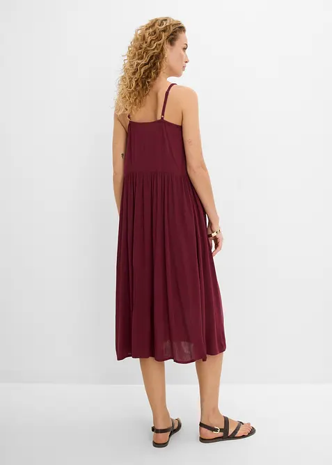 Abito midi in viscosa operata, bonprix