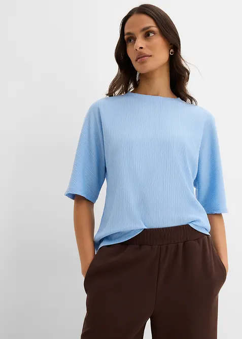 Maglia in materiale operato, bonprix