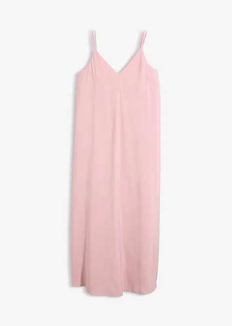 Abito midi in misto viscosa con spalline regolabili, bonprix