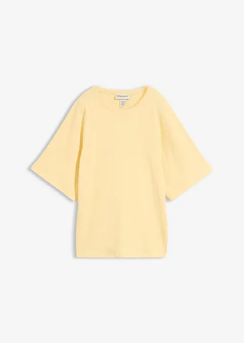 Maglia a costine in misto viscosa, bonprix