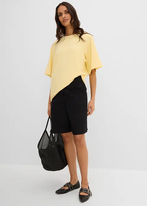 Maglia a costine in misto viscosa, bonprix