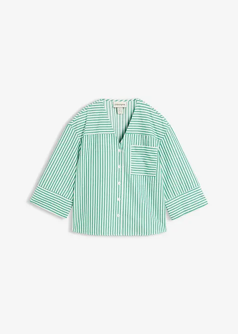Camicetta a righe in puro cotone, bonprix