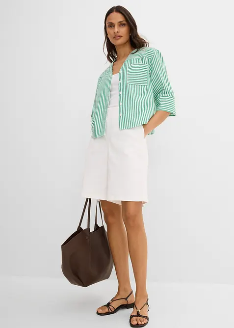 Camicetta a righe in puro cotone, bonprix