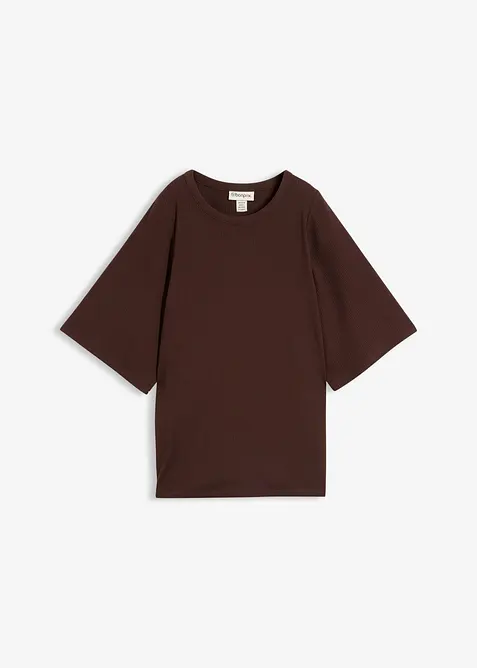 Maglia a costine in misto viscosa, bonprix
