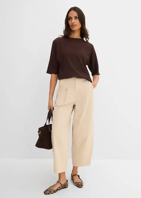 Maglia in materiale operato, bonprix