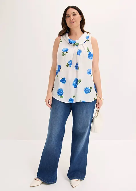 Top in satin fluido, bonprix
