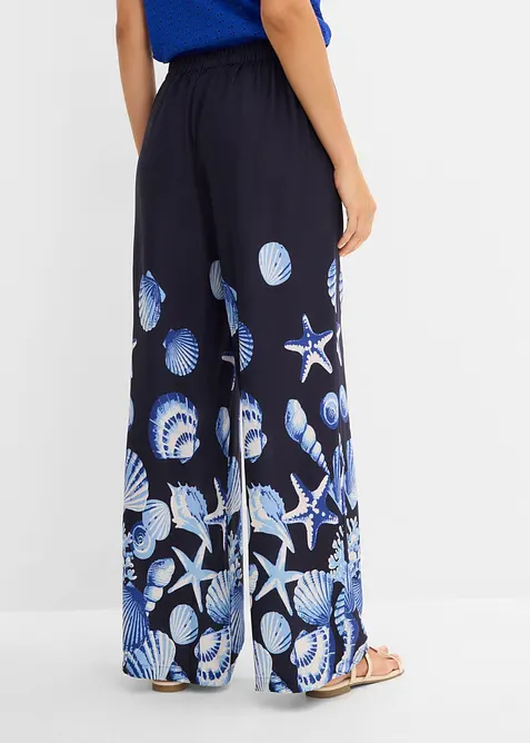 Pantaloni a palazzo in viscosa fluida, bonprix
