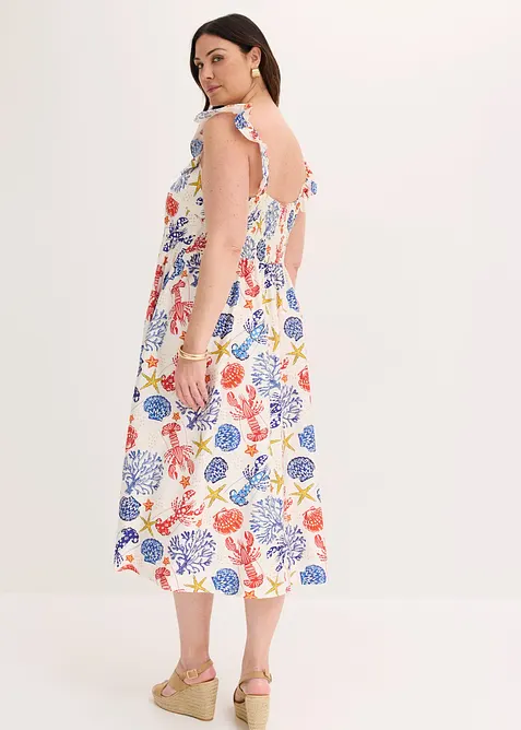 Abito midi in misto viscosa fine, bonprix
