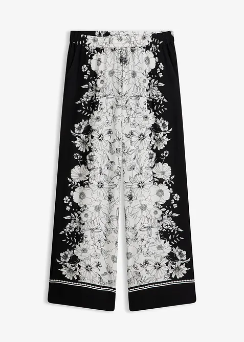 Pantaloni a palazzo in viscosa fluida, bonprix