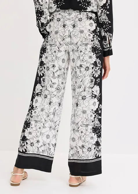 Pantaloni a palazzo in viscosa fluida, bonprix