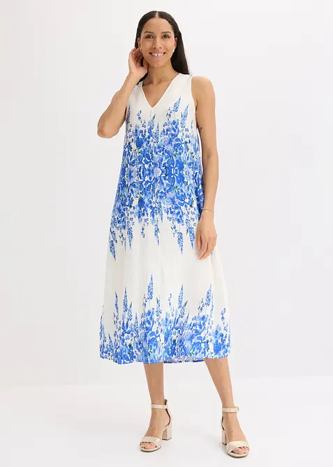 Abito midi in misto viscosa fine, bonprix