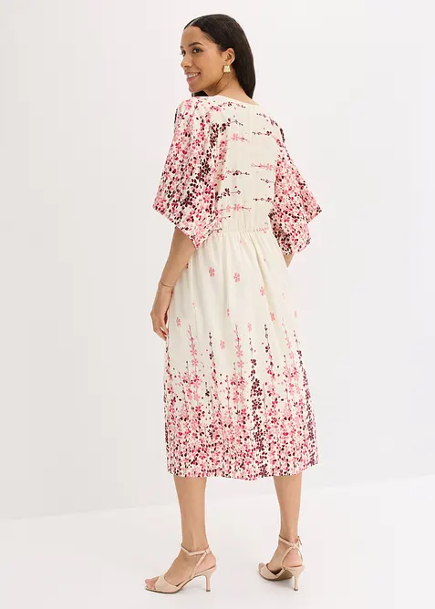 Abito midi in misto viscosa fine, bonprix