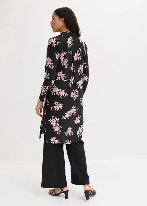 Camicia lunga in misto viscosa fluido, bonprix