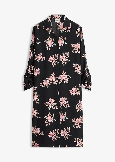 Camicia lunga in misto viscosa fluido, bonprix