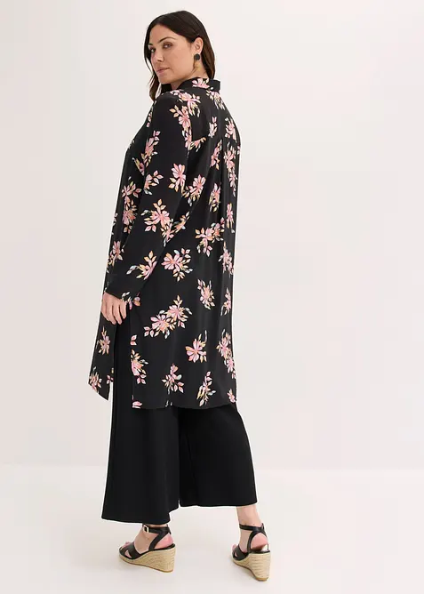 Camicia lunga in misto viscosa fluido, bonprix