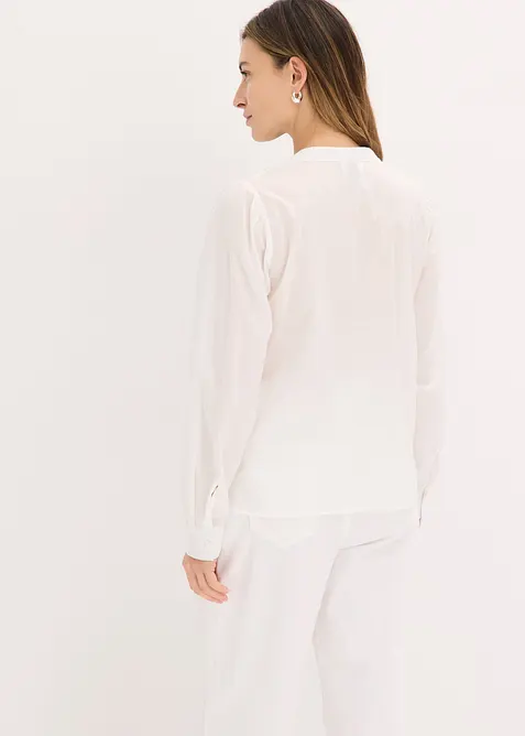 Blusa in puro cotone con ricami, bonprix