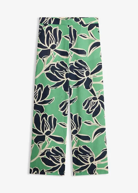 Pantaloni a palazzo effetto lino, bonprix