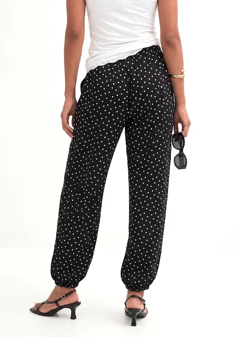 Pantaloni a palloncino in viscosa fluida, bonprix