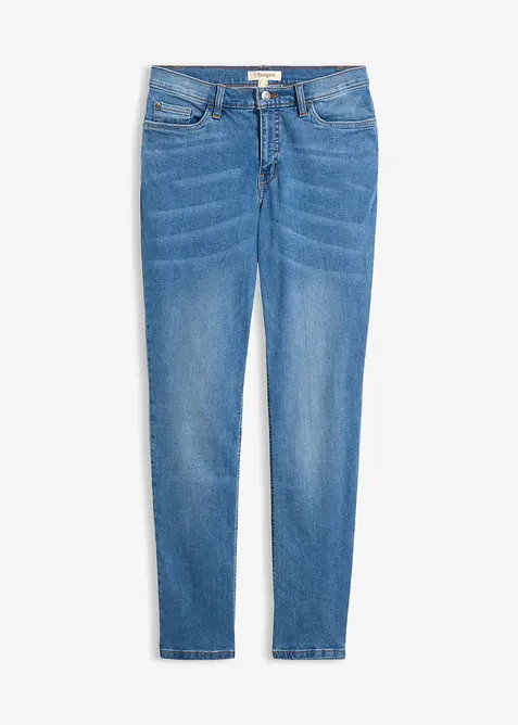 Jeans elasticizzati straight, vita media, bonprix