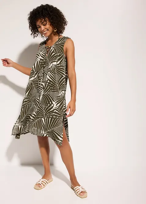 Abito da mare in crinkle operato, bonprix