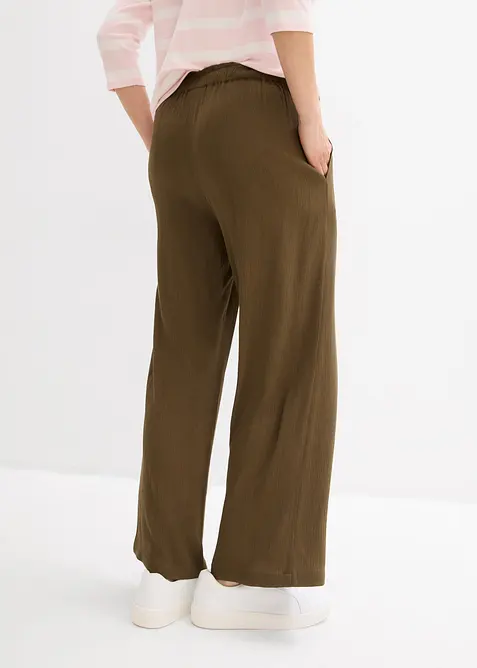 Pantaloni a palazzo in pura viscosa, bonprix
