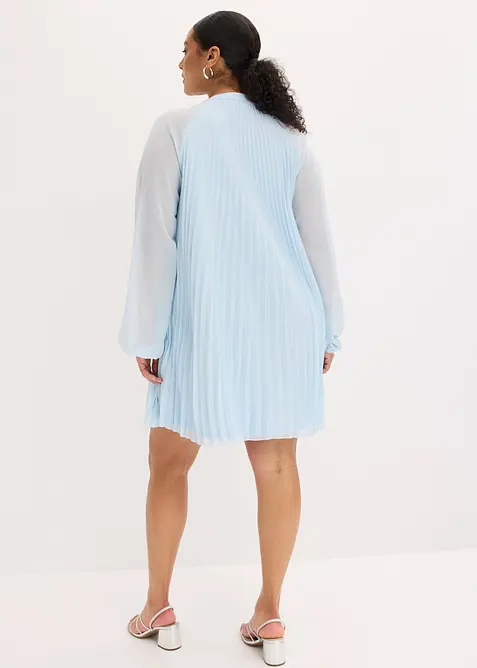 Miniabito plissettato in chiffon fine, bonprix