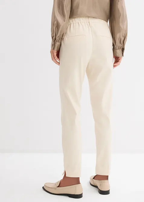 Pantaloni pr&eacute;maman elasticizzati a gamba affusolata, bonprix