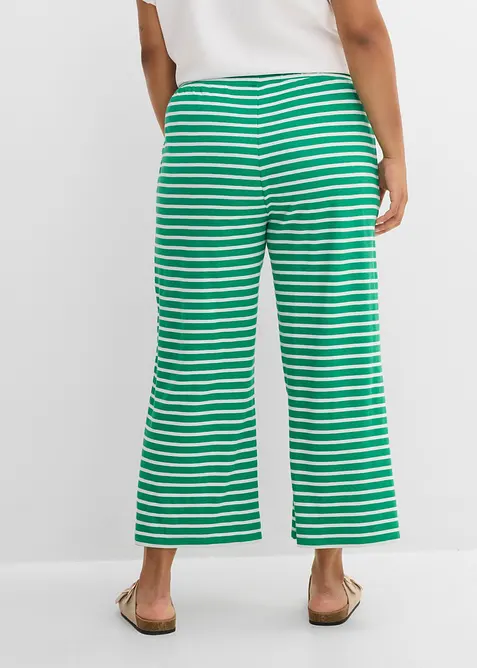 Pantaloni in felpa di cotone operato, bonprix