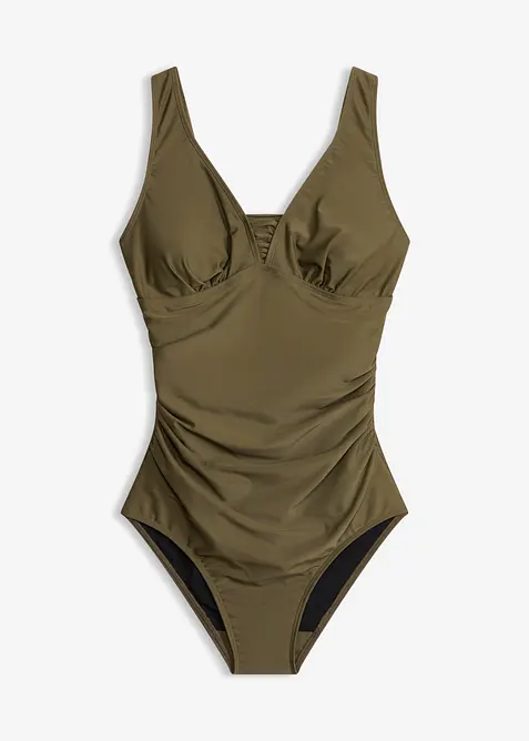 Costume intero con effetto modellante medio e spalline larghe, bonprix
