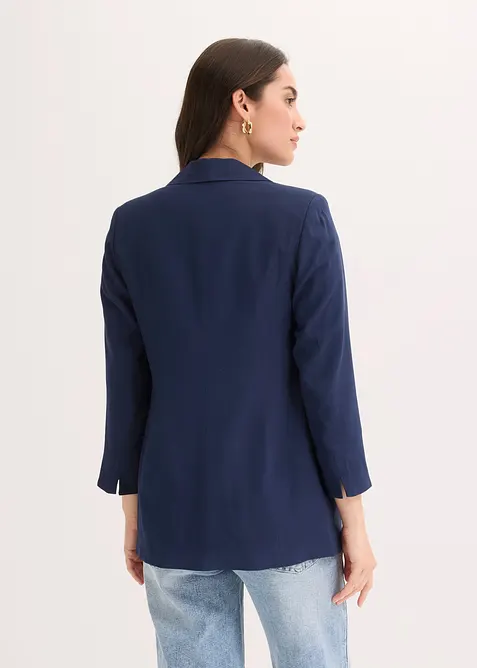 Blazer lungo in misto viscosa, bonprix