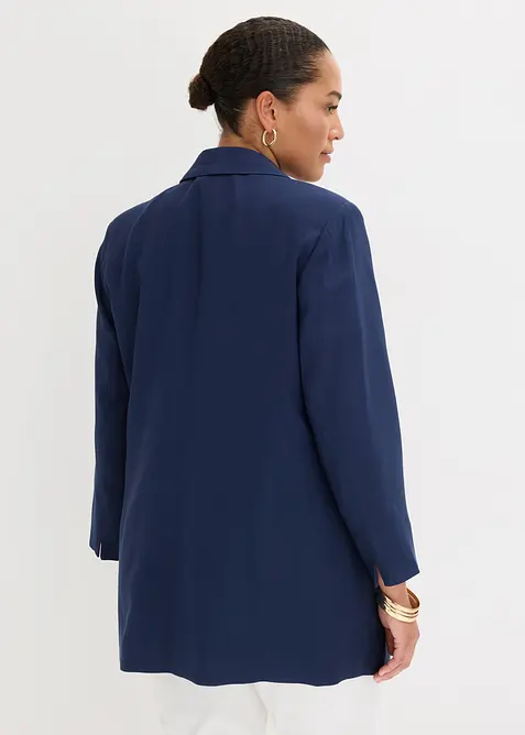 Blazer lungo in misto viscosa, bonprix