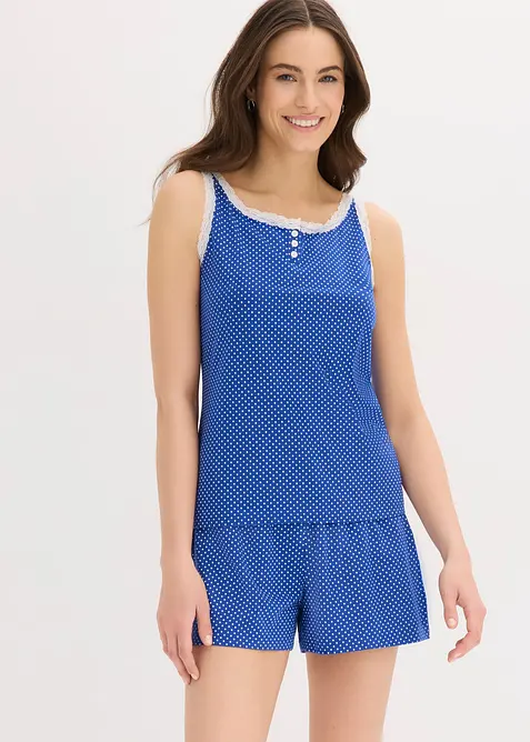 Pigiama estivo con pizzo delicato, bonprix