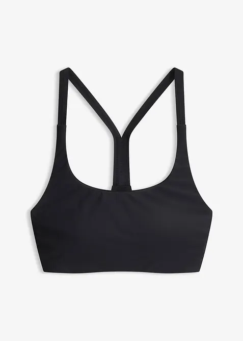 Reggiseno bikini a bustier sportivo in materiale ad asciugatura rapida, bonprix