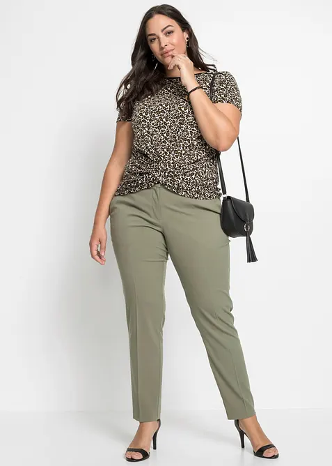 Pantaloni da completo con pieghe stirate, bonprix