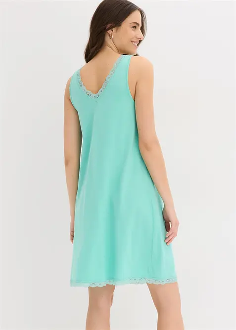 Camicia da notte corta in misto viscosa morbido, bonprix