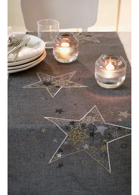 Runner tavolo con stelle stampate, bonprix