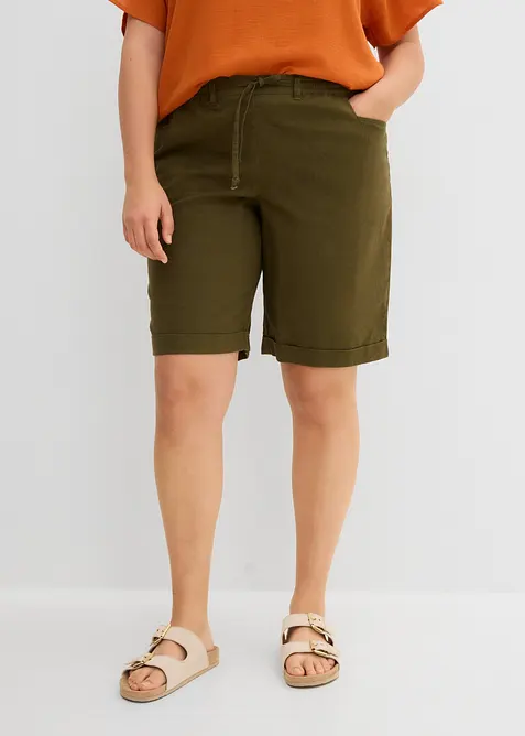 Bermuda in misto lino, bonprix