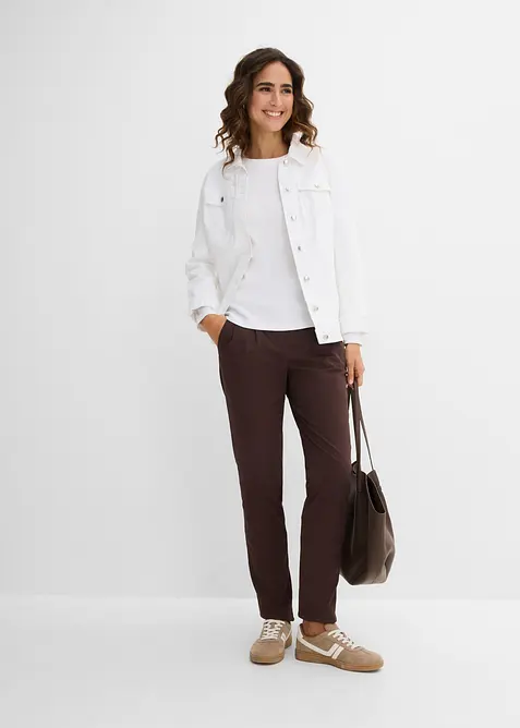 Pantaloni chino elasticizzati in misto cotone, bonprix