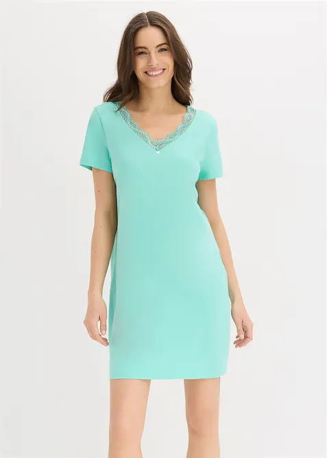 Camicia da notte in puro cotone (pacco da 2), bonprix