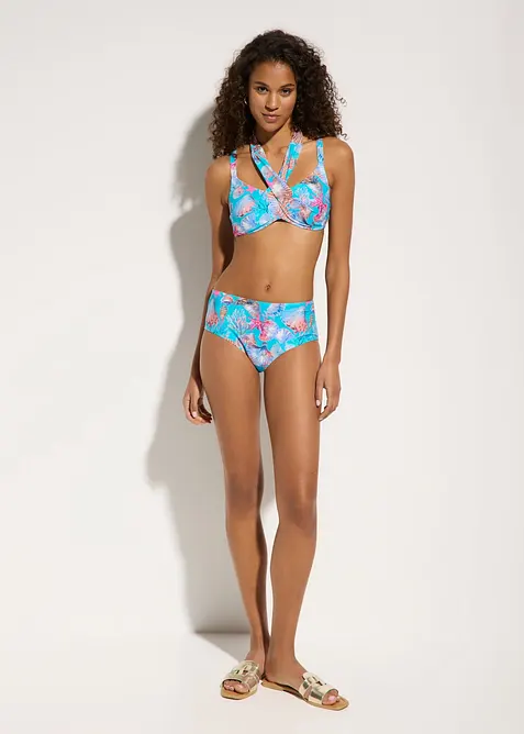 Bikini a bustier con effetto incrociato (set 2 pezzi), bonprix