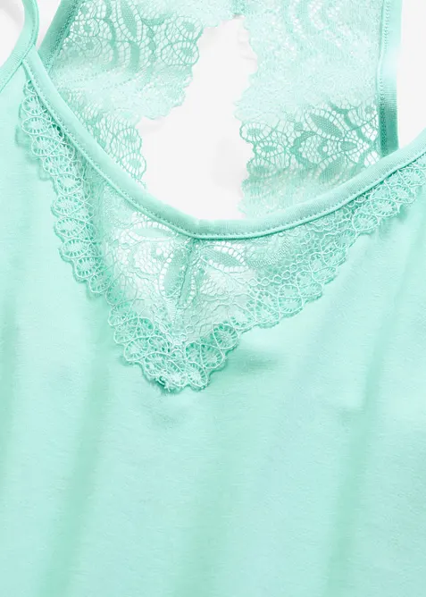 Camicia da notte con pizzo dietro, bonprix